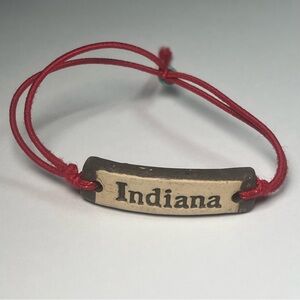 Indiana University Mudlove Ceramic Bracelet
